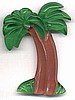 BP103 lucite twin palm tree pin